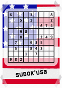 Sudoku patriotique aux étoiles et rayures